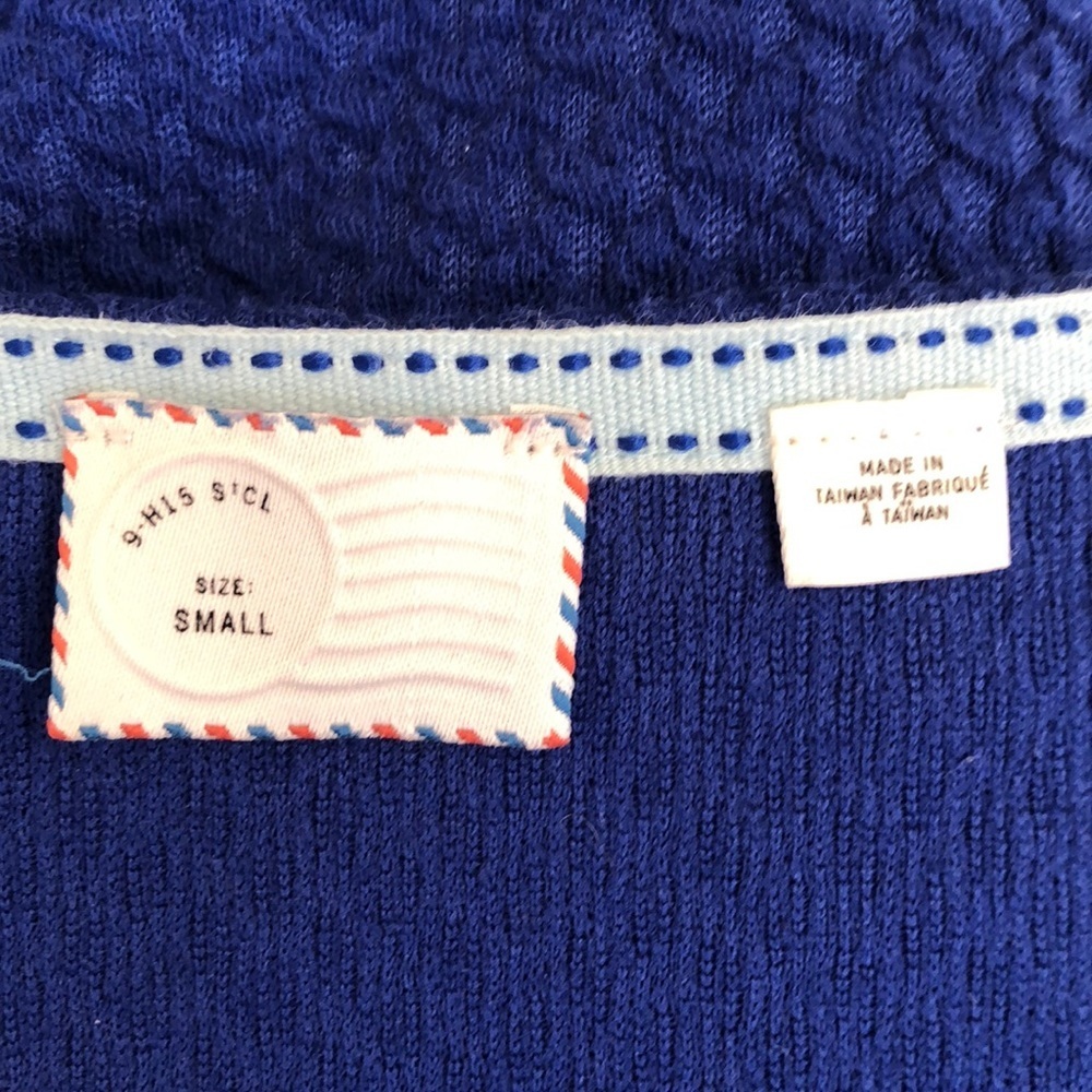 Anthropologie Postmark blue side-zip top - Picture 5 of 7
